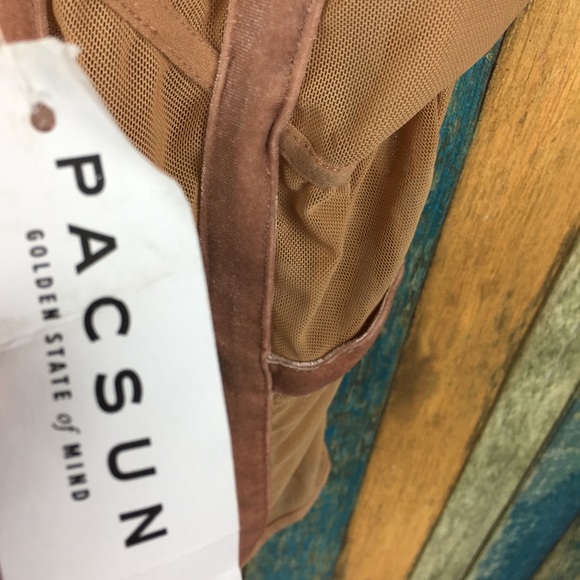 NWT PacSun Beige Sheer Bodysuit XS - Picture 3 of 5